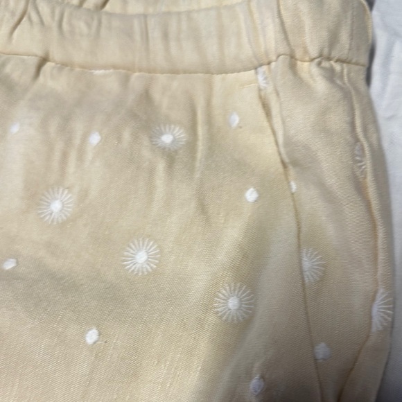 LOFT High Waist Tan and White Shorts with Drawstring - Picture 5 of 8